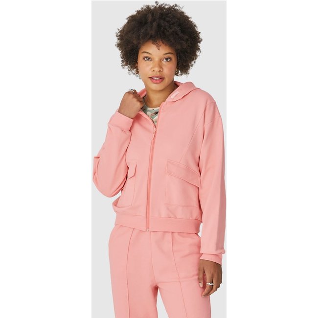 Jaqueta Feminina Bolso Com Lapela Em Moletom Flanelado