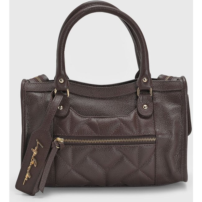 Bolsa Grande Feminina Luiza Barcelos Matelassê Marrom