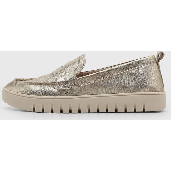 Mocassim Feminino Bottero Metalizado Dourado