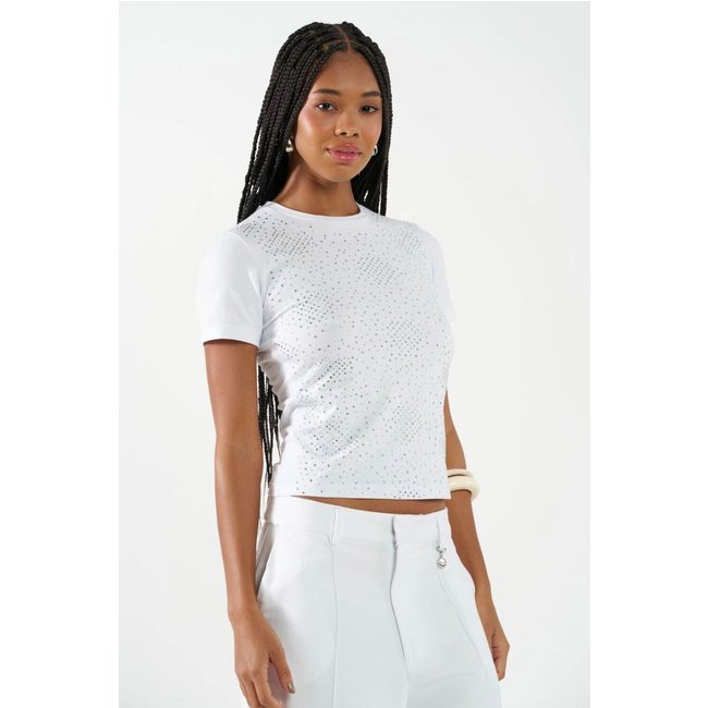 Camiseta Malha Feminino Colcci CLC Branco