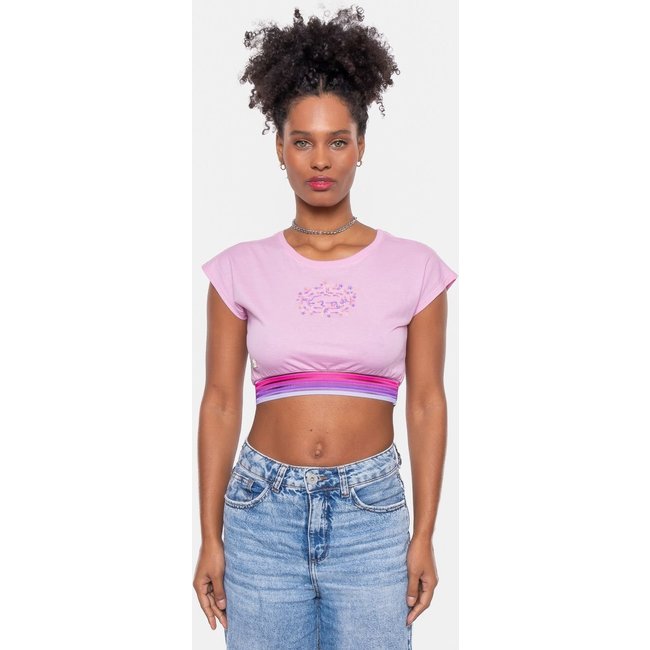 Cropped Ecko Feminina Elas Rosa