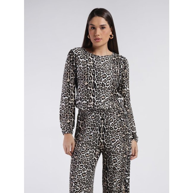 Blusa Manga Longa Autentique Feminina MARROM