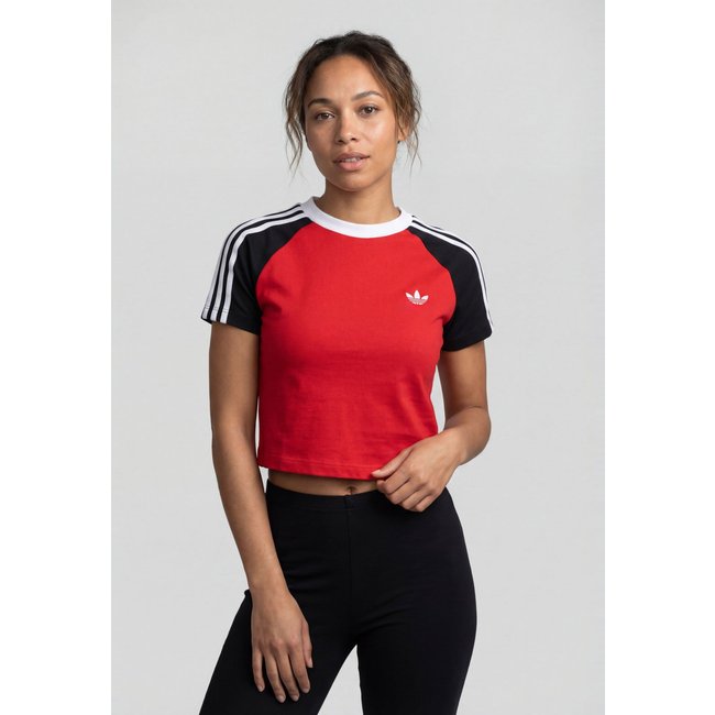 Camiseta Feminina Adidas Originals SST Baby Vermelha