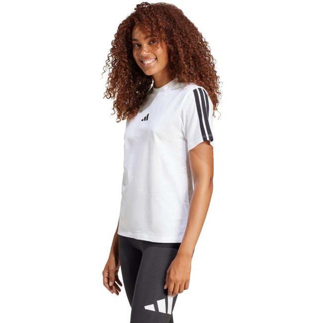 Camiseta Algodão Essentials Três Listras adidas Sportswear Branco