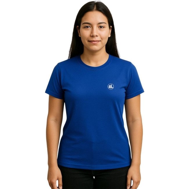 Camisa Esporte Legal Baby Look Solutio UV45+ Feminina - Azul - esporte legal