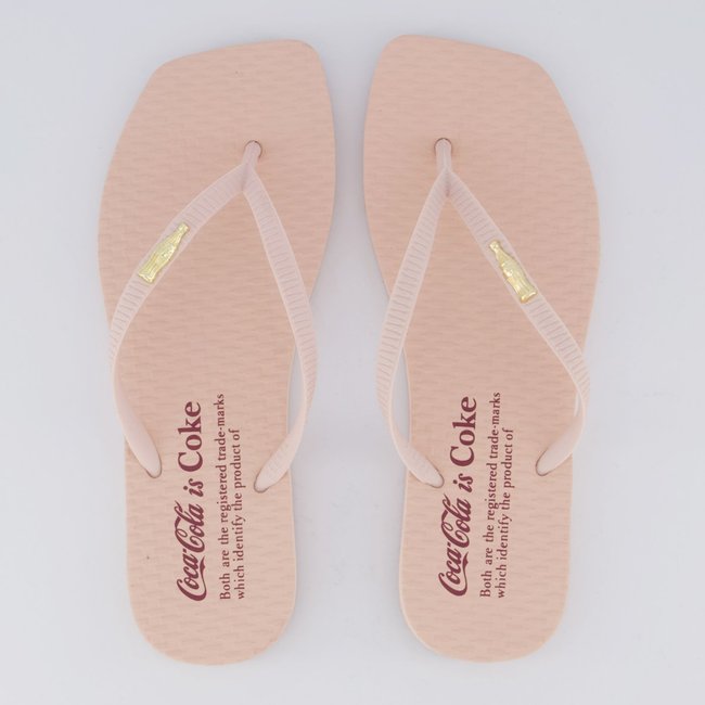 Chinelo Coca Cola Square Identify Feminino Rosé