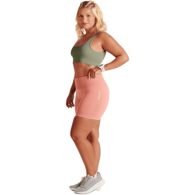 Short Legging Feminino Adulto Curto Basic Lupo Sport Coral