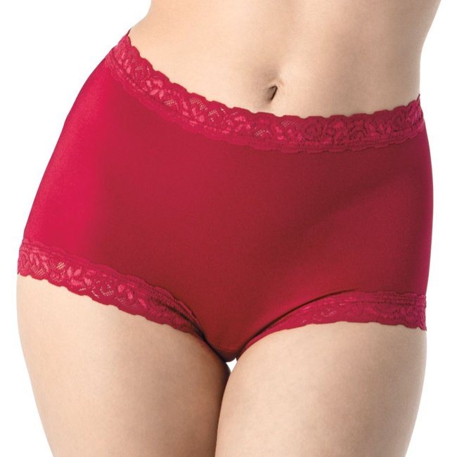 Calcinha Tanga Larga Alta com Renda Safira DeMillus