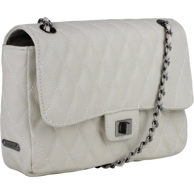 Bolsa Feminina em couro Linea Bella 5157 Off White