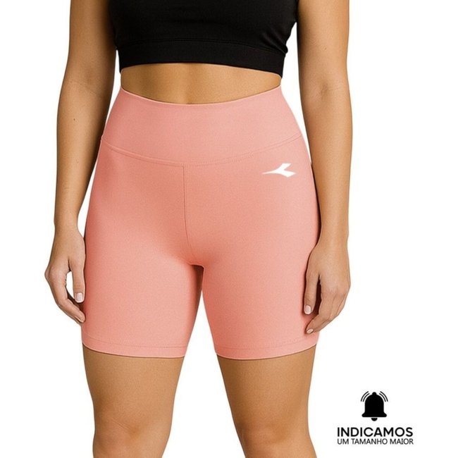 Bermuda de Compressão Diadora Small Logo Feminina - Rosa - diadora