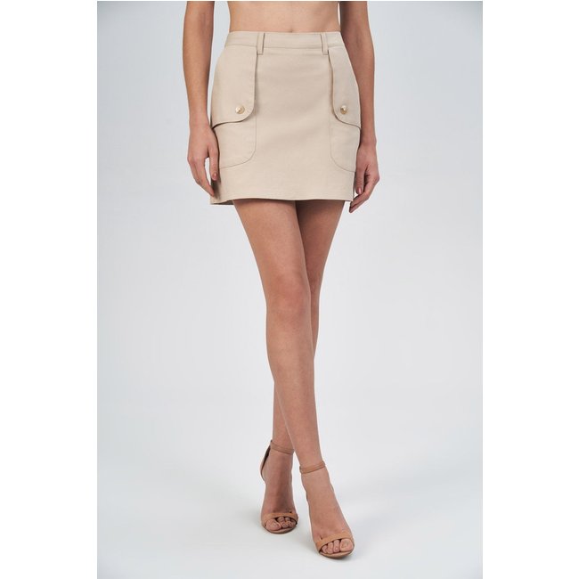 Saia Curta Com Bolso Feminina Acostamento