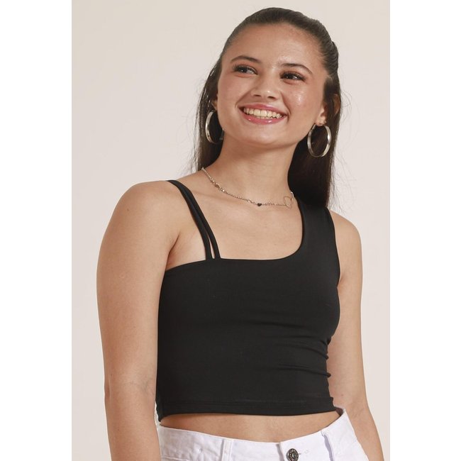 Cropped Menina POAH BANANA 14 Preto