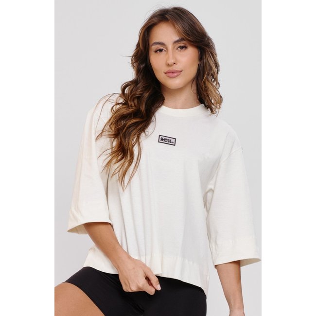 Blusa Oversized Feminina Gola Alta Algodão Fitness Larga Pink Urban Blusão Streetwear Timeless - Base