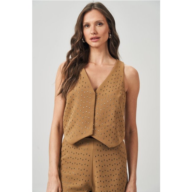 Colete com Aplicação Feminino Acostamento