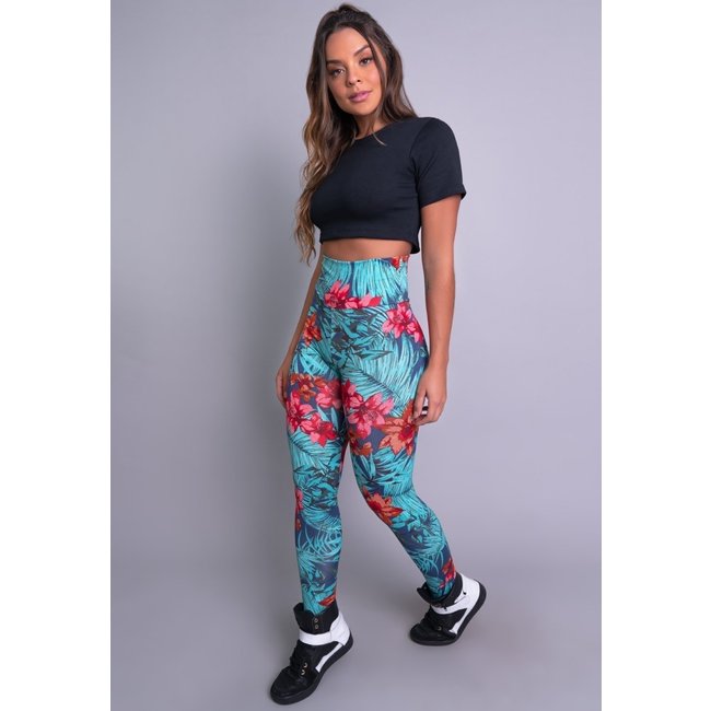 Calça Legging MVB Modas Cintura Alta Amazonia