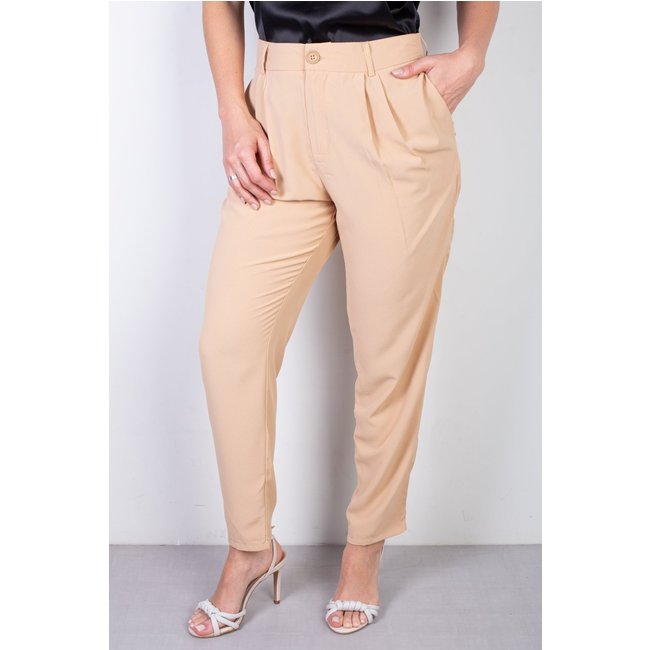 Calça Enluaze Reta Feminina Alfaiataria 51178 - Bege