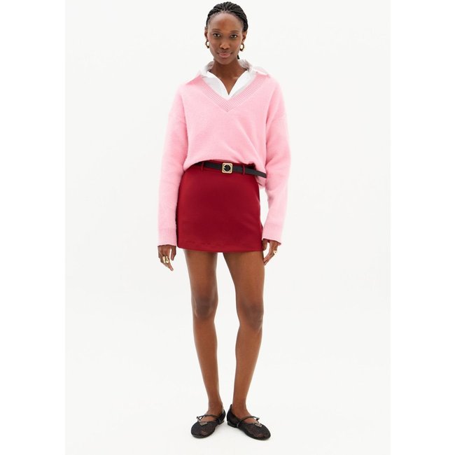 Short Saia Cintura Alta Com Cinto Lança Perfume
