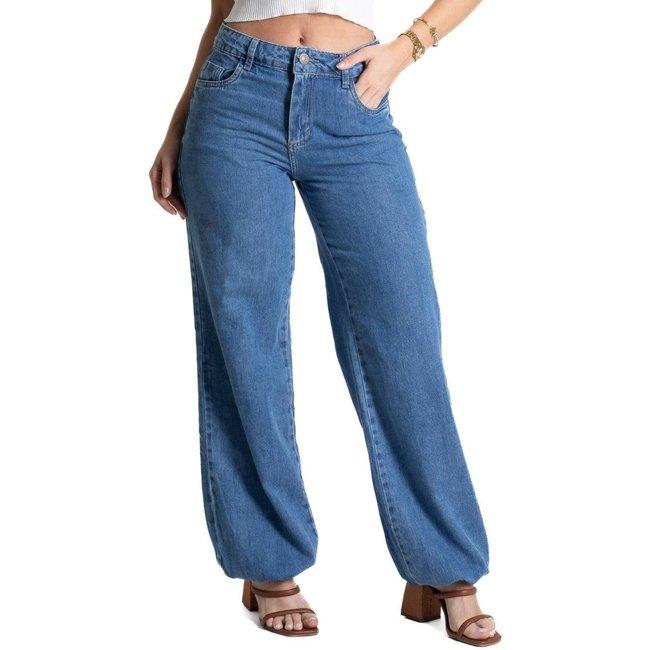 Calça Jeans Sawary Balonê - 281689 - Azul - Sawary