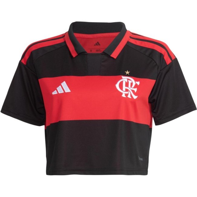Camisa Cropped I CR Flamengo 26 adidas Performance Vermelho
