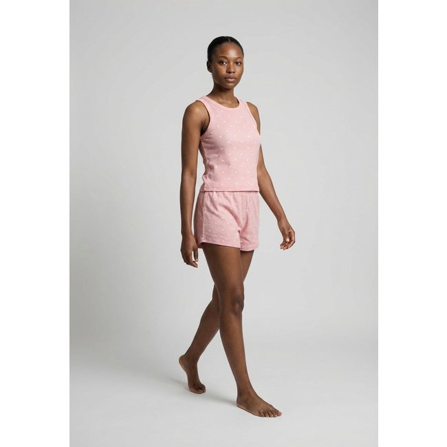 Conjunto Pijama Curto Feminino Hering Estampa Corações Rosa