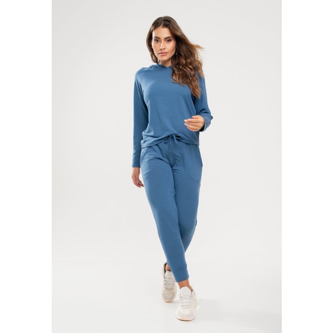 Calça Salvatore Comfy Jogger Moletinho Azul