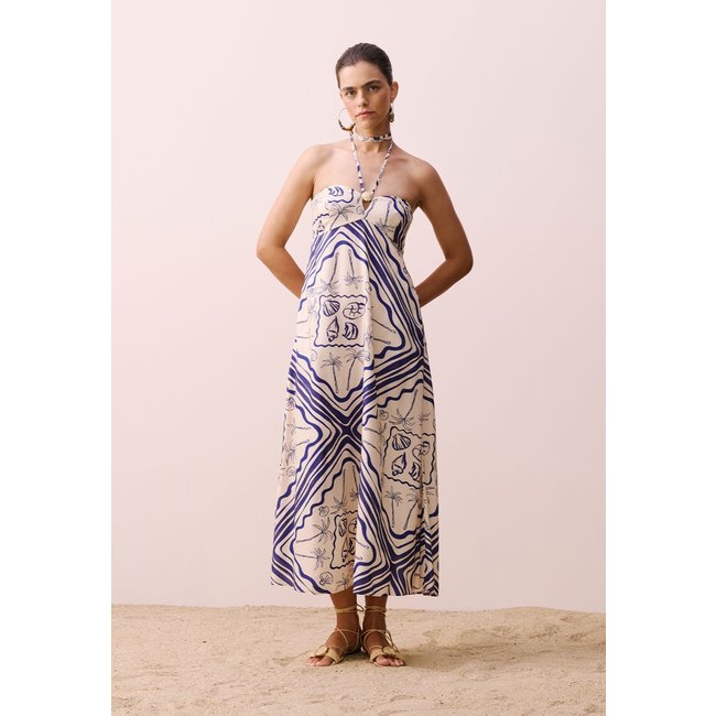 Vestido Midi Estampado Tupé