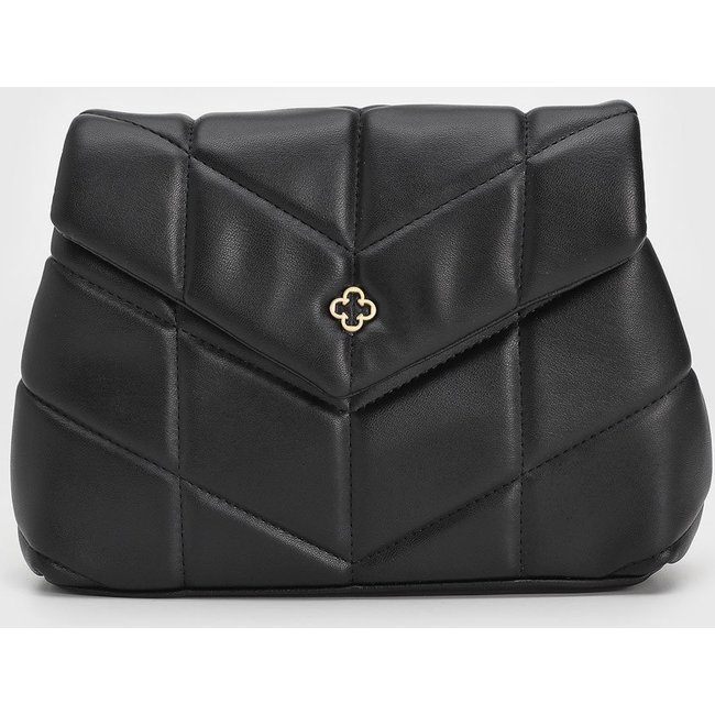 Bolsa Feminina Capodarte Matelassê Geométrico Preta