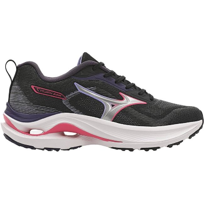 Tênis Mizuno Wave Vitality 7 Feminino - Preto-Rosa