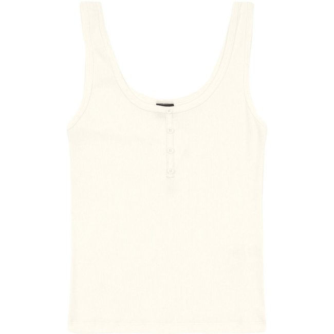 Blusa feminina em ribana Essendi -Natural Off-white