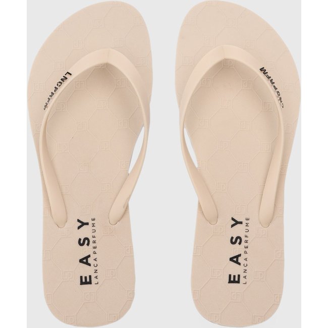 Chinelo Feminino Lança Perfume Dedo Bege