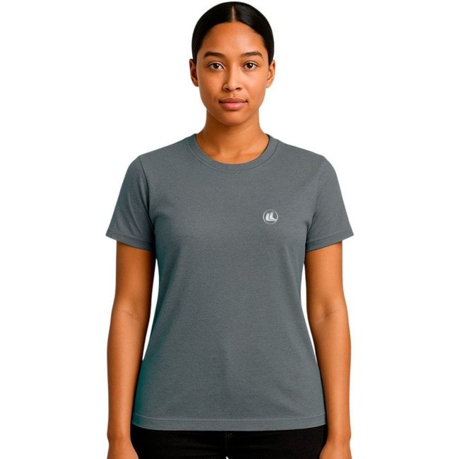 Camisa Esporte Legal Baby Look Solutio UV45+ Feminina - Cinza - esporte legal