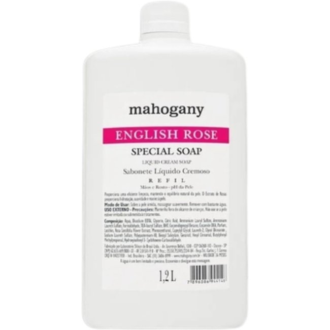 Mahogany Refil Sabonete Liquido English Rose 1.2L