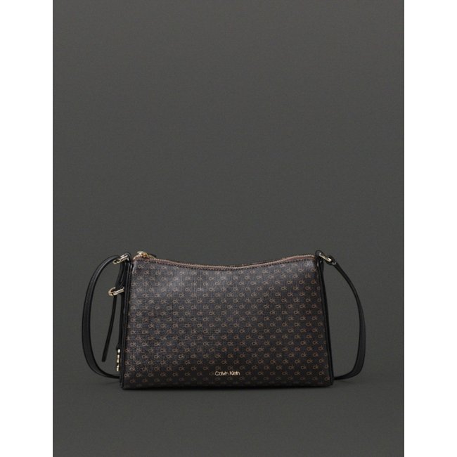 Bolsa Feminina Crossbody Básica Monograma Calvin Klein - Marrom Calvin Klein Jeans