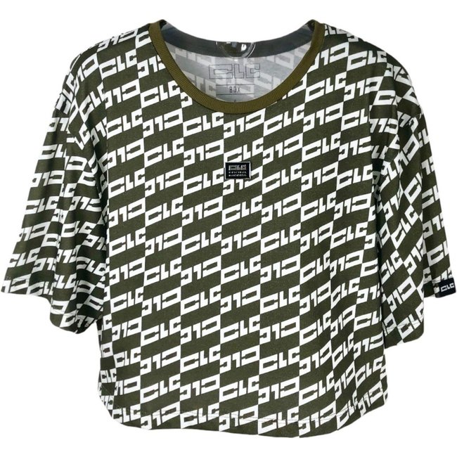 Camiseta Colcci Monograma Verde