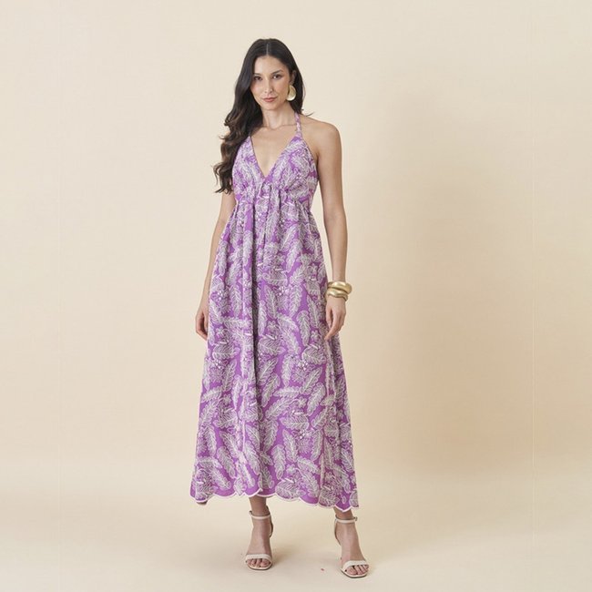 Vestido De Festa Auston Cordone Pink