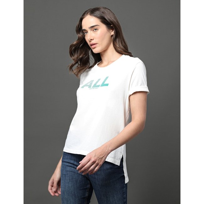Camiseta Feminina All Calvin Klein Jeans - Off White Calvin Klein Jeans