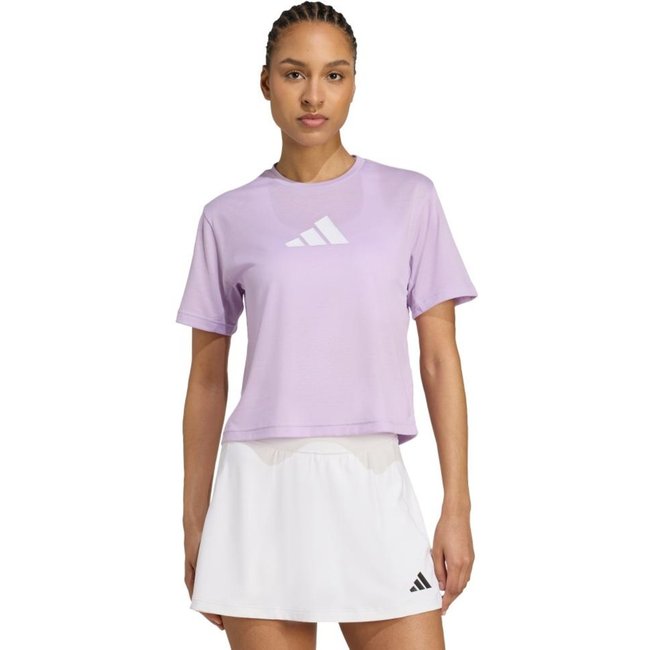 Camiseta de performance com o logotipo grande da treinando Essentials adidas Performance Roxo