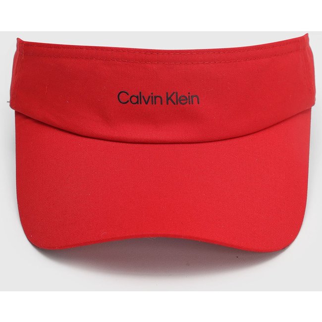 Boné Feminino Calvin Klein Viseira Logo Vermelha