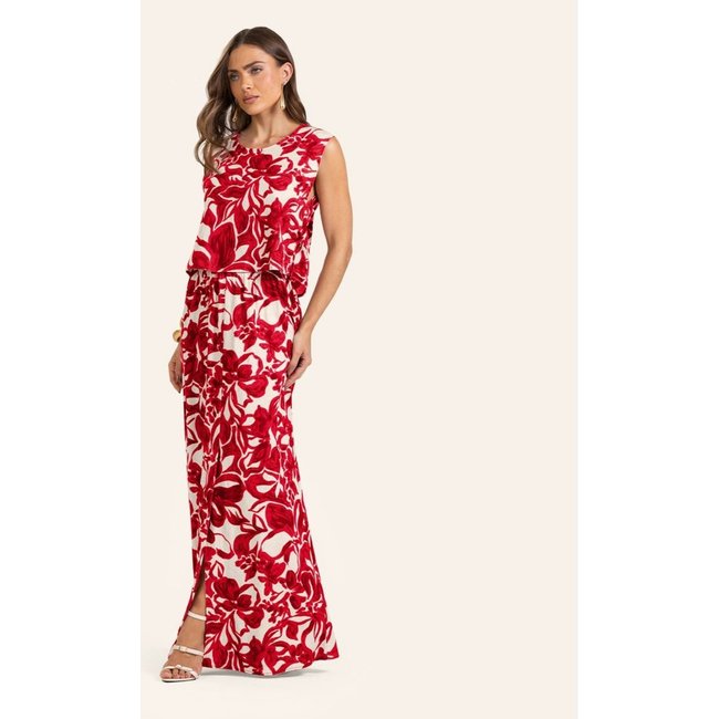 Saia Longa em Linho Feminina Endless Vermelho