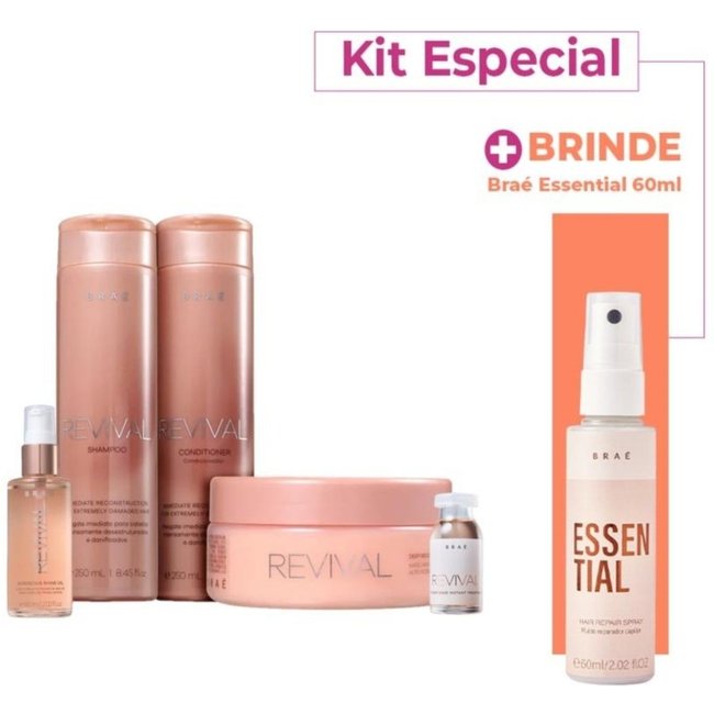Kit Braé Revival Super Tratamento Especial (6 Produtos)