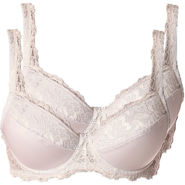 Kit com 2 Sutiãs com Aro e Bojo Iridien Demillus 65204 Taça B Branco