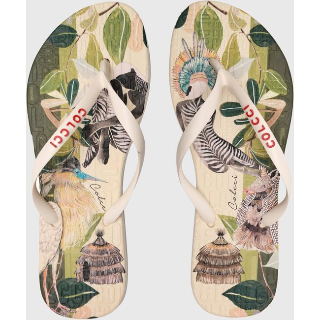 Chinelo Colcci Estampado Off-White