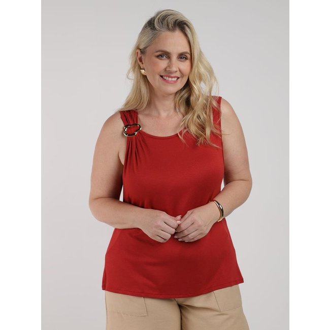 Blusa Malha Crepe Autentique Plus Size Feminina TELHA
