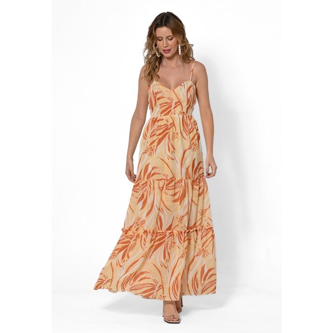 Vestido Bisô Marias Estampado Amarelo - Amarelo