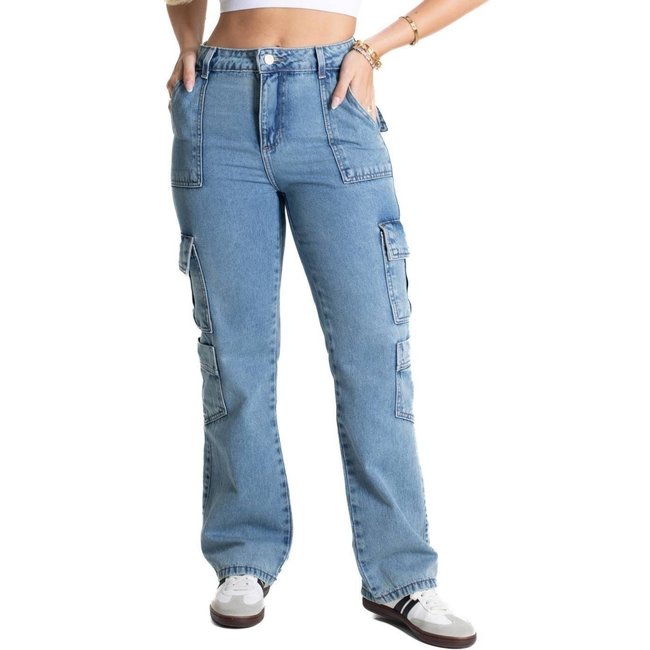 Calça Jeans Sawary Reta - 280970 - Azul - Sawary