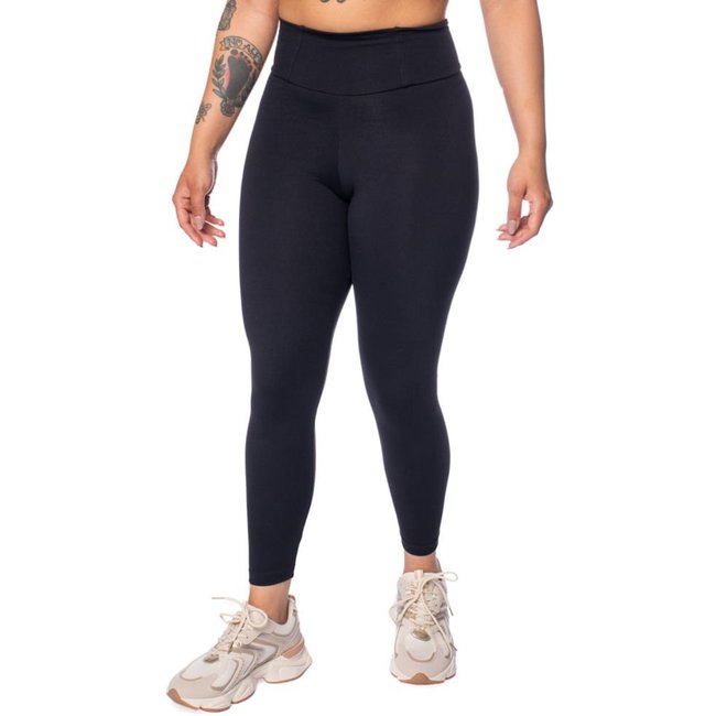 Legging Feminina Estilo Do Corpo Cintura Alta Preto