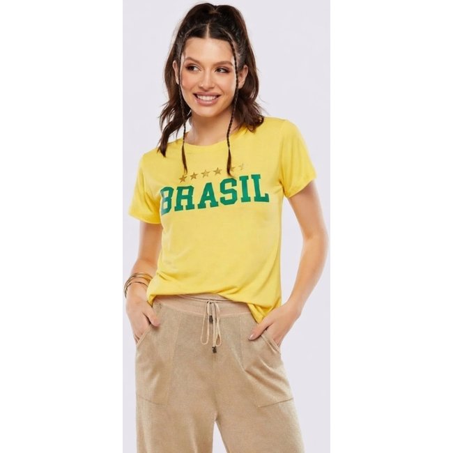 Camisa D Bell Outlet Fashion Brasil Amarelo