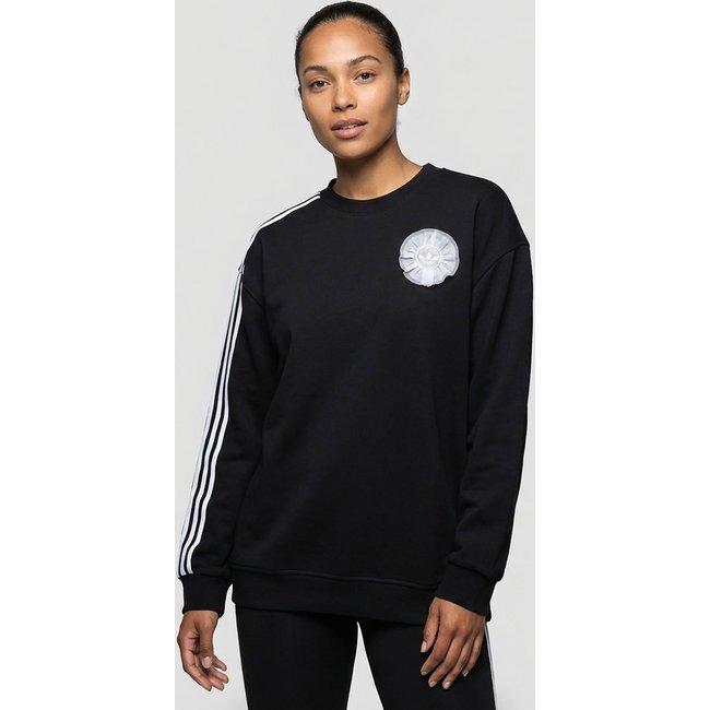 Blusa de Moletom Feminina adidas Originals Branding Preta