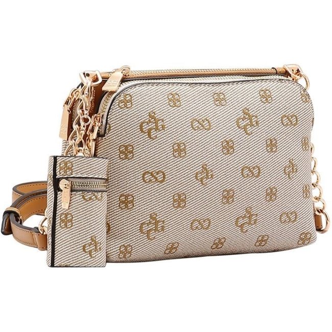 Bolsa Feminina Chenson Monograma Atemporal 3485417 Bege