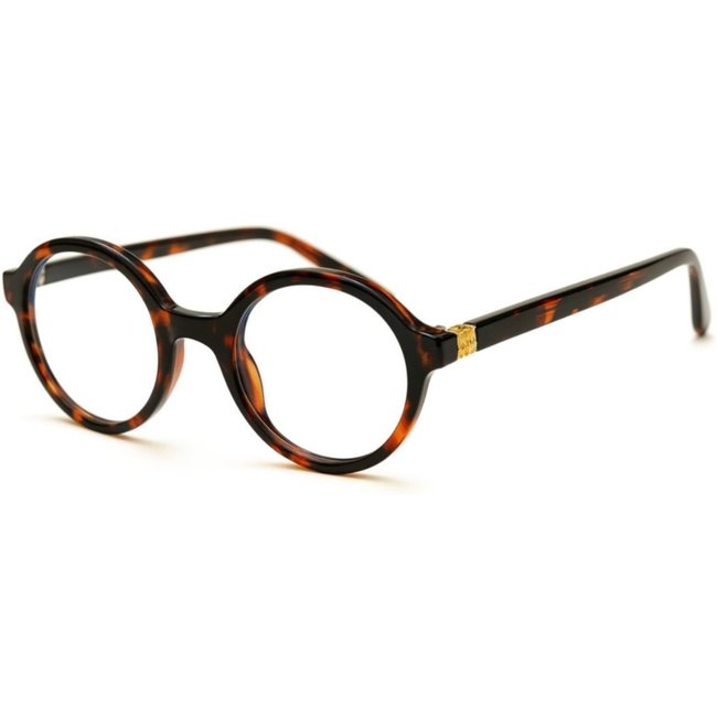 Óculos Estilo Retro Modelo Virginia Bets Tartaruga Premium Feminino Marrom